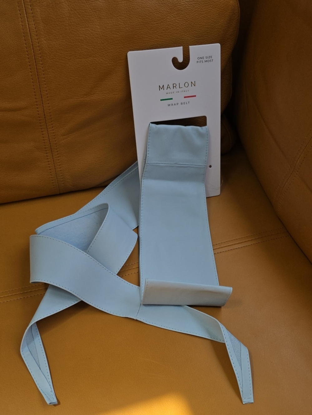 Light Blue Wrap Belt